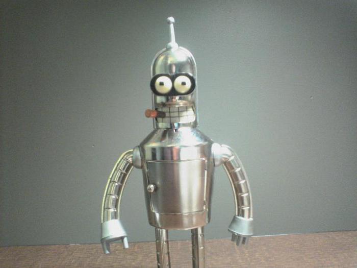 Robot Bender. Le personnage de la fantastique série animée 
