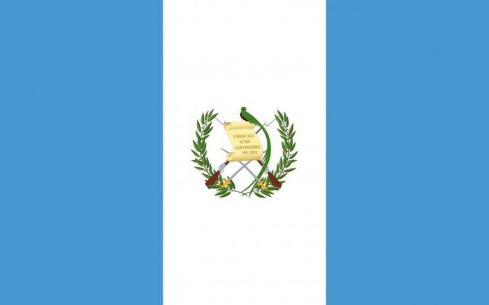 Armoiries et le drapeau du Guatemala. Signification et description des symboles
